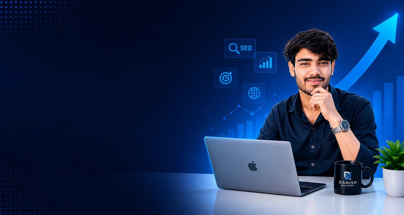 Danish Anwar – SEO Expert in Delhi offering Local SEO, Technical SEO, On-Page SEO, and Organic Growth Services.